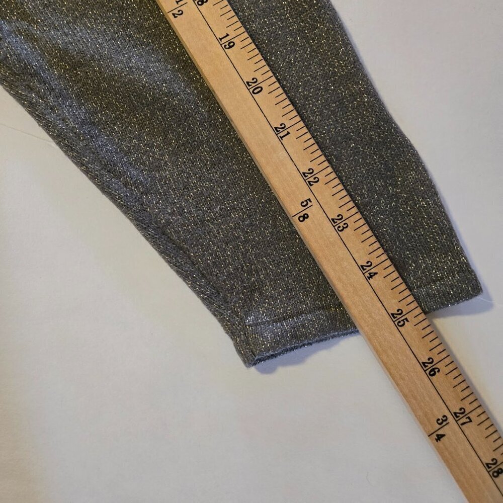 Avenue Gray Grey Long Sleeve Scoop Neck Metallic Sweater Plus Sz 22/24 - Picture 11 of 14